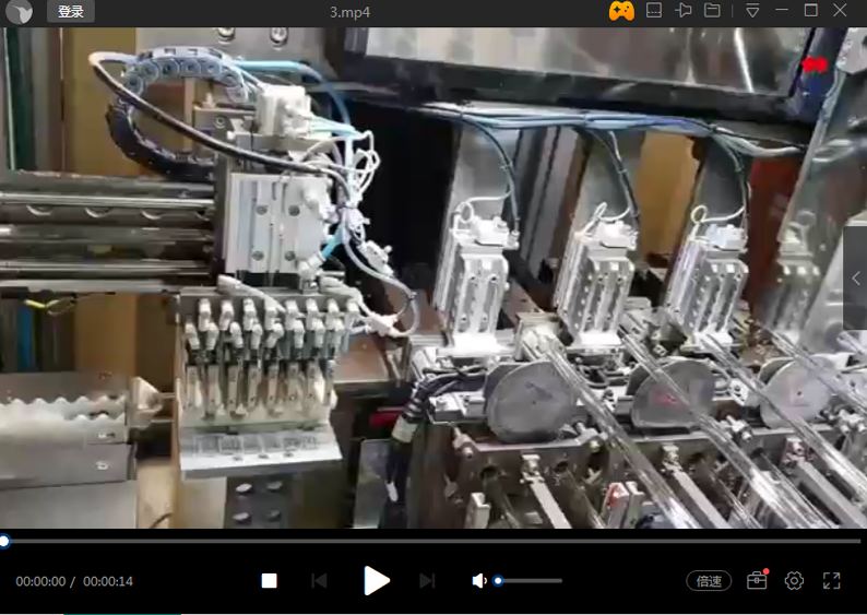 玻璃管切割自動(dòng)化展示